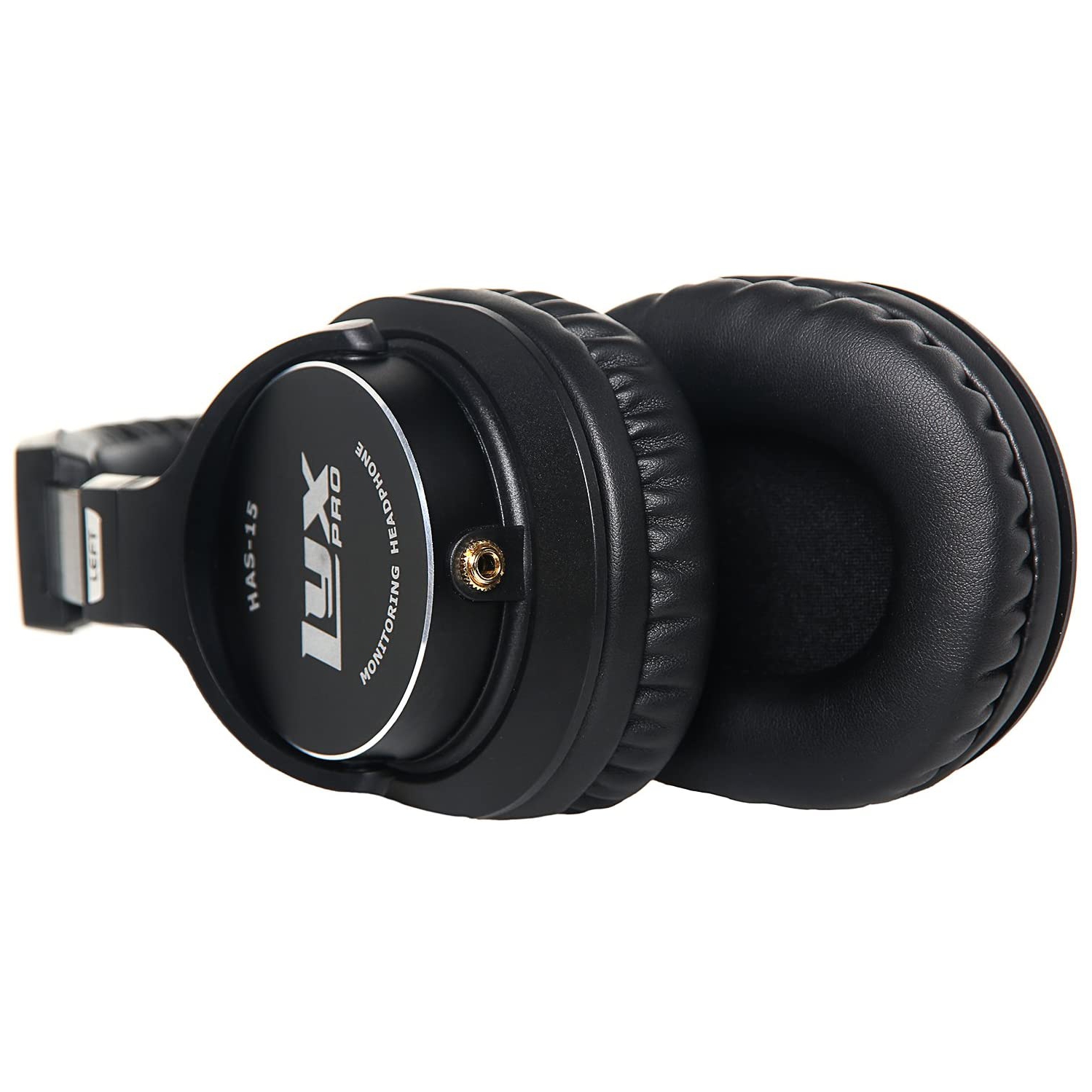 LyxPro A-15 Écouteurs circum-auriculaires à dos fermé avec câbles amovibles, noir, isolation sonore, enregistrement studio professionnel, écoute de