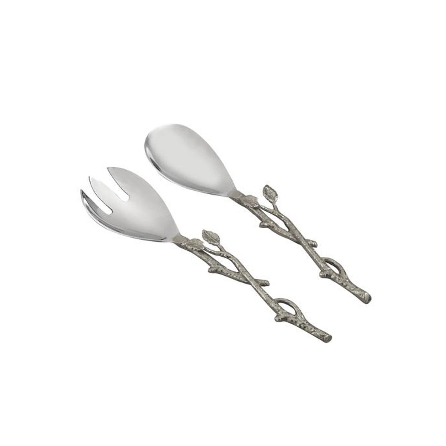 Service à salade en feuilles