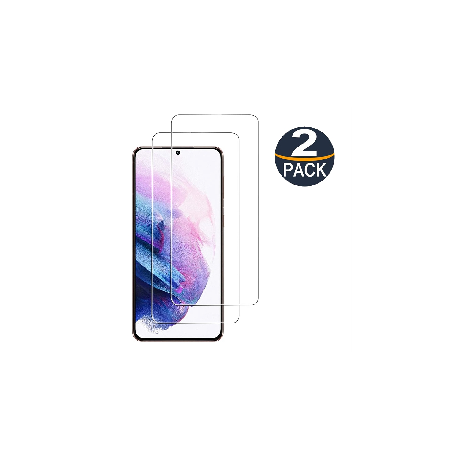 【2 Packs】 CSmart Premium Tempered Glass Screen Protector for Samsung Galaxy S21 Plus + 5G, Case Friendly & Bubble Free