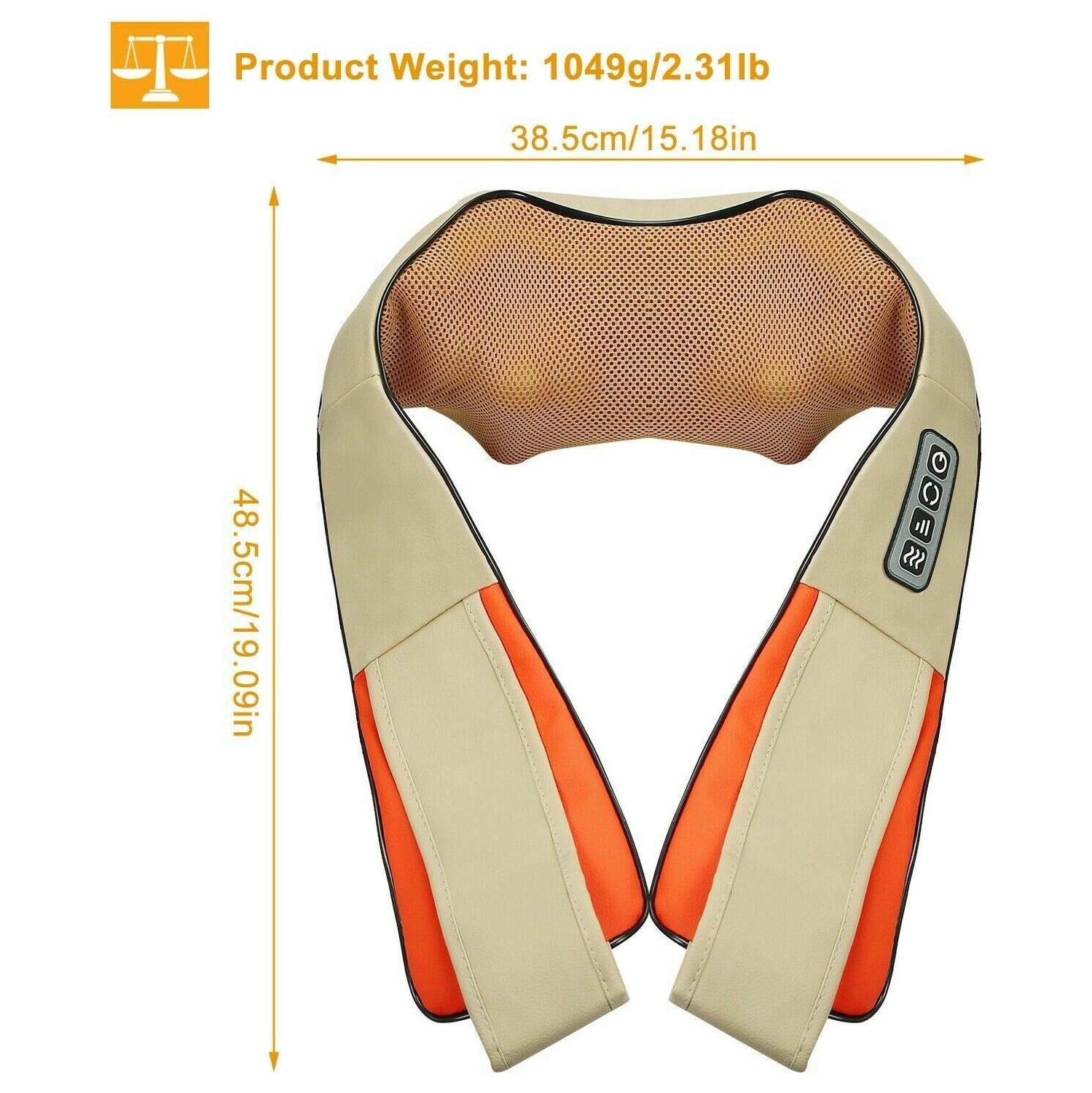 Neck Massager, Shiatsu Back Neck Massager with Heat, Electric Back Massager, Neck Massager Pillow for Neck, Back, Shoulder, Foot, Leg, Muscle Pain