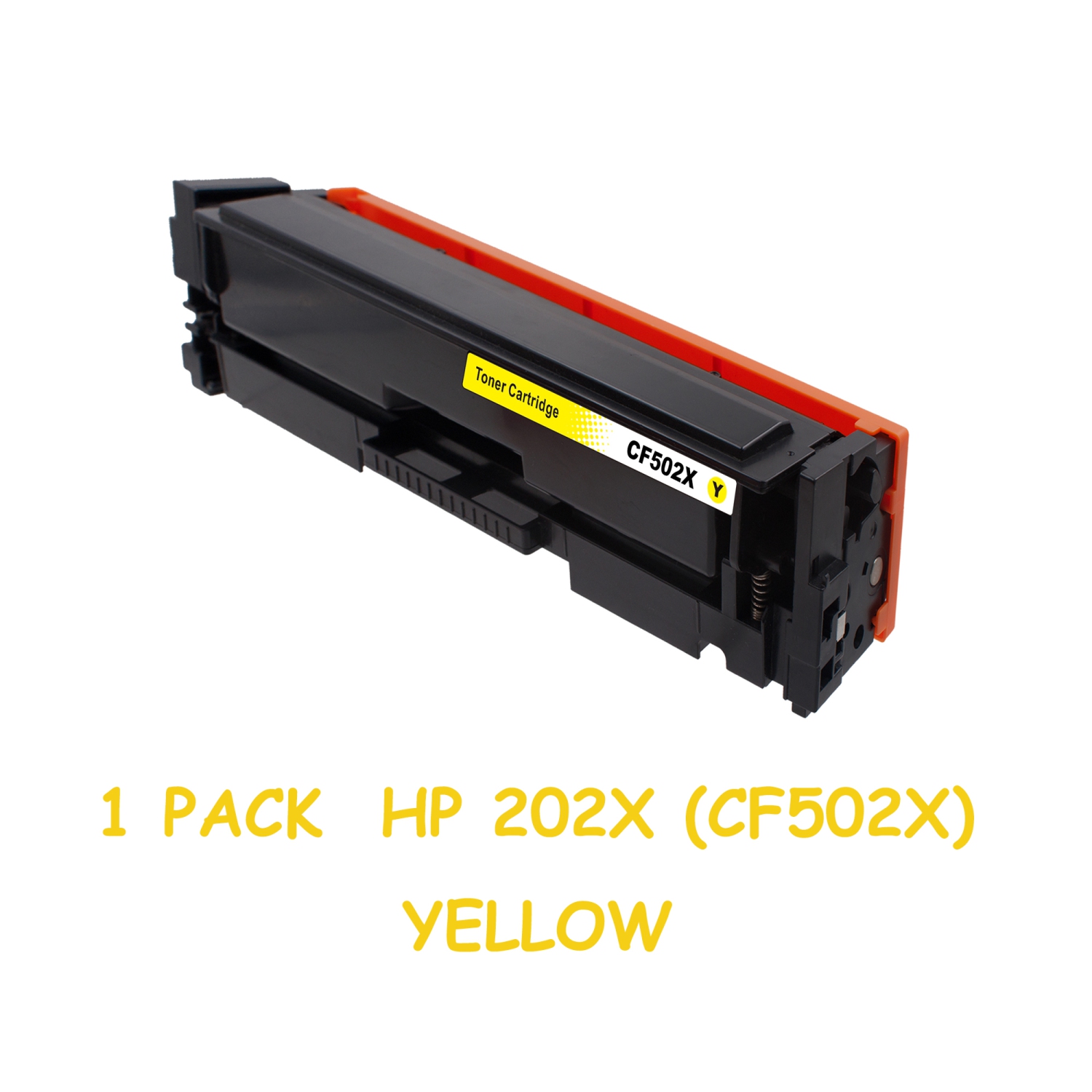Bestoner™ HP 202X (CF502X)/hp 202x/cf502x/hp202/hp202x/HP202/cf502 High  Yield Yellow Toner Cartridge LaserJet Pro M253 M254 M281 M280