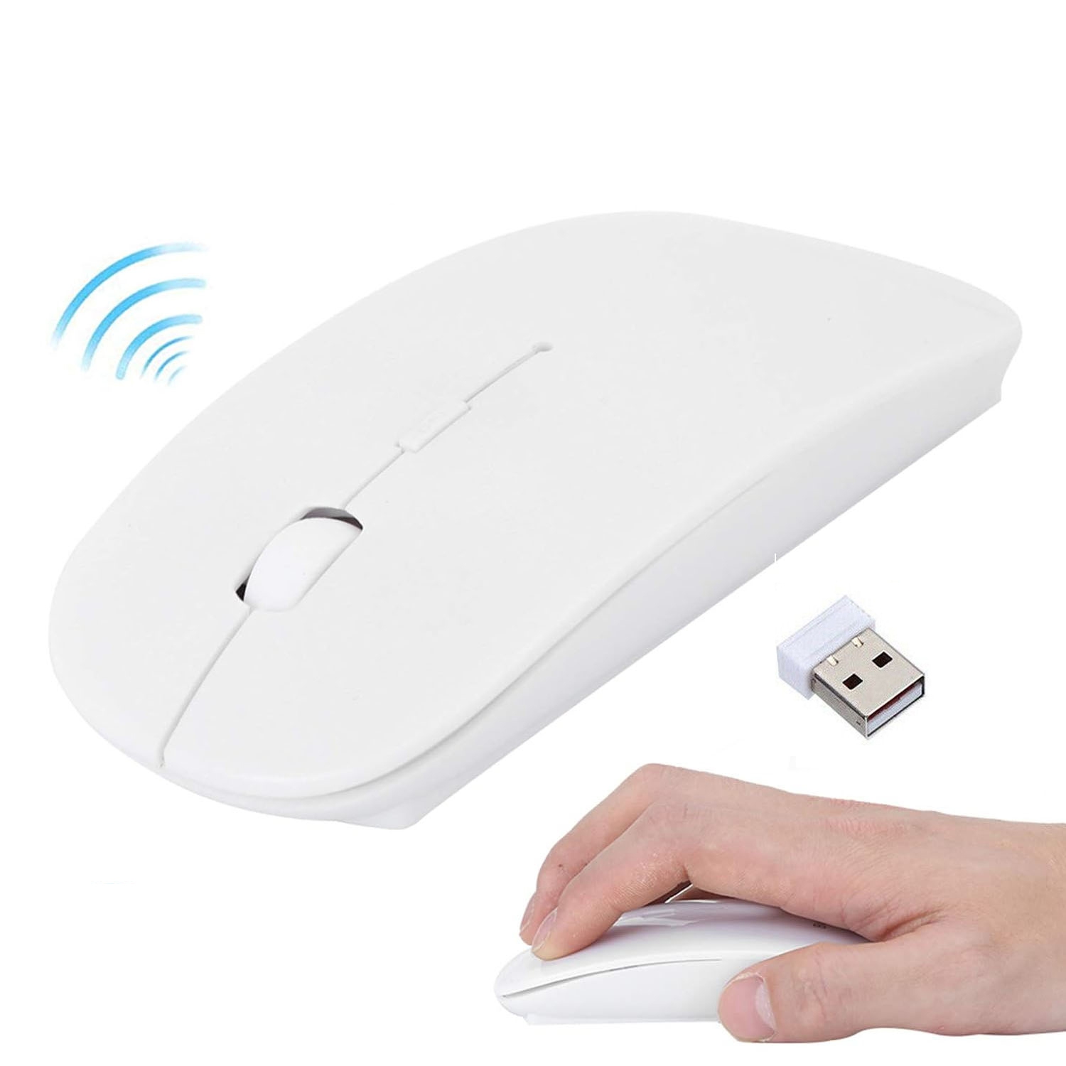 ISTAR 2.4ghz Wireless Mouse Ultra Slim USB 1600 DPI Optical Wireless Computer Mini Scroll Wireless Mouses for iPad MacBook Laptop Android Tablet