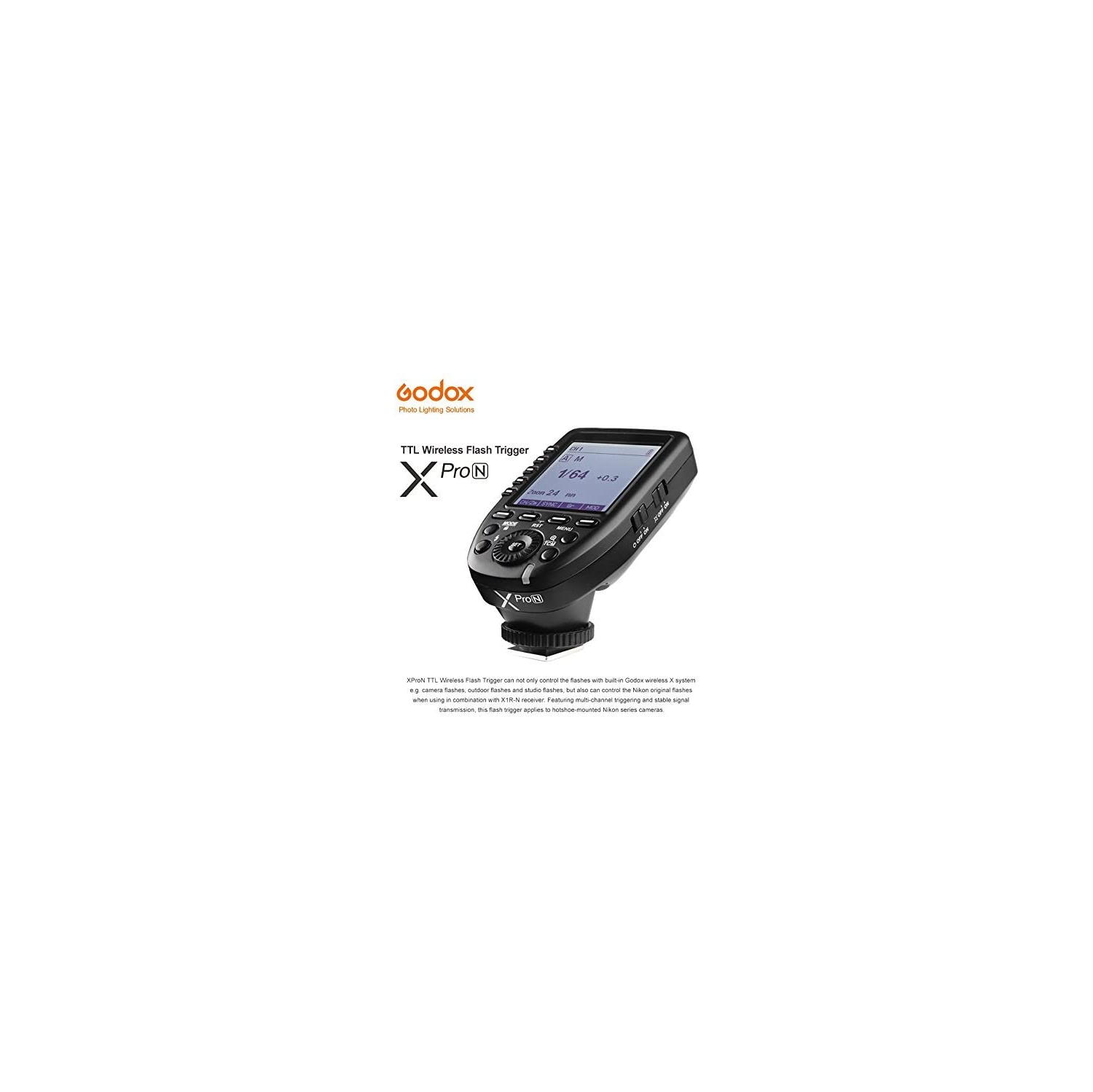 Godox XPro-N 2.4G TTL Wireless Flash Trigger for Nikon DSLR Cameras