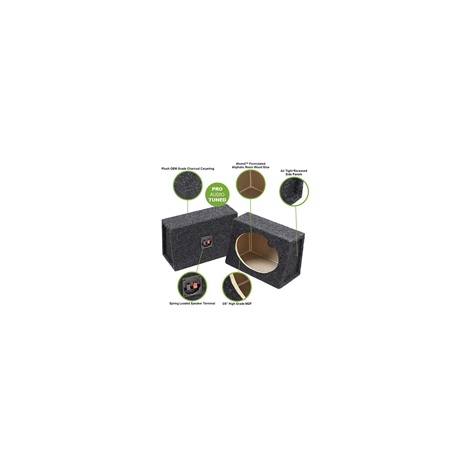 Atrend 6X9PR B Box Series 6-Inch X 9-Inch Angled Enclosures