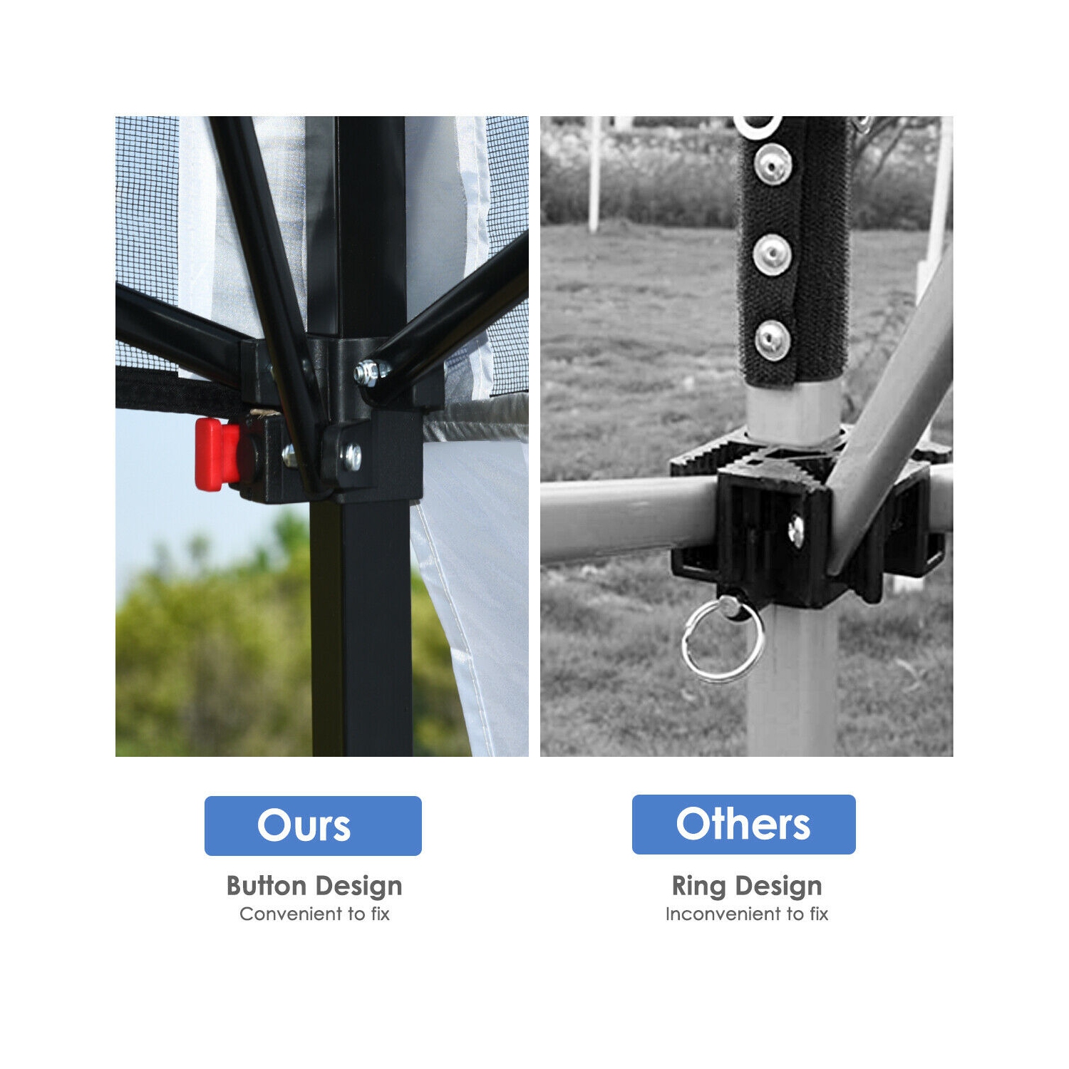 Gymax 7x7 FT Slant Leg Pop-up Canopy Tent Shelter Adjustable Portable Carry Bag