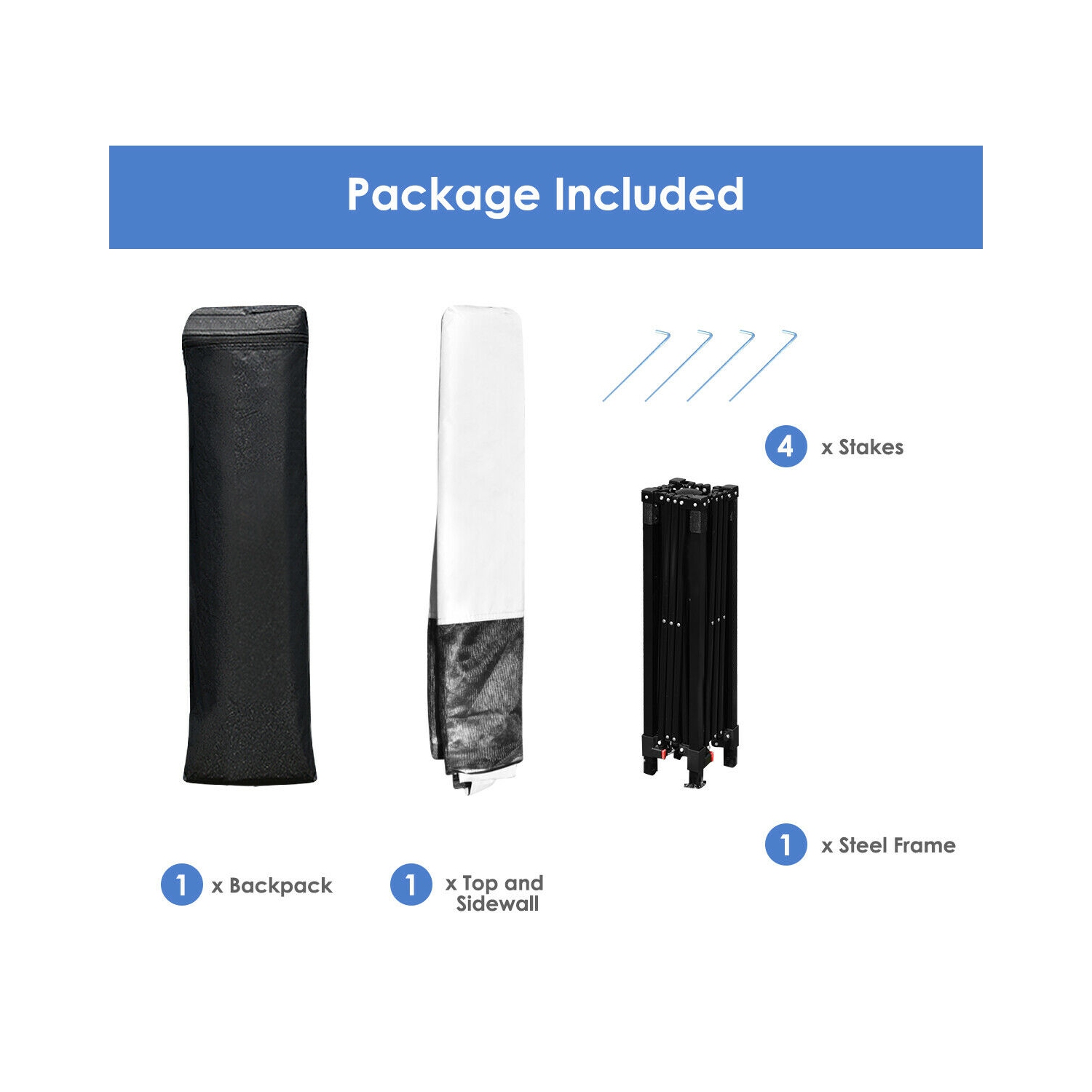 Gymax 7x7 FT Slant Leg Pop-up Canopy Tent Shelter Adjustable Portable Carry Bag