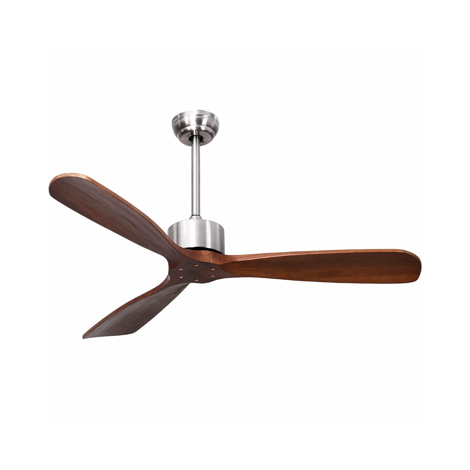 Gymax 52" Modern Ceiling Fan Indoor & Outdoor Brushed Nickel Finish w/Remote Control