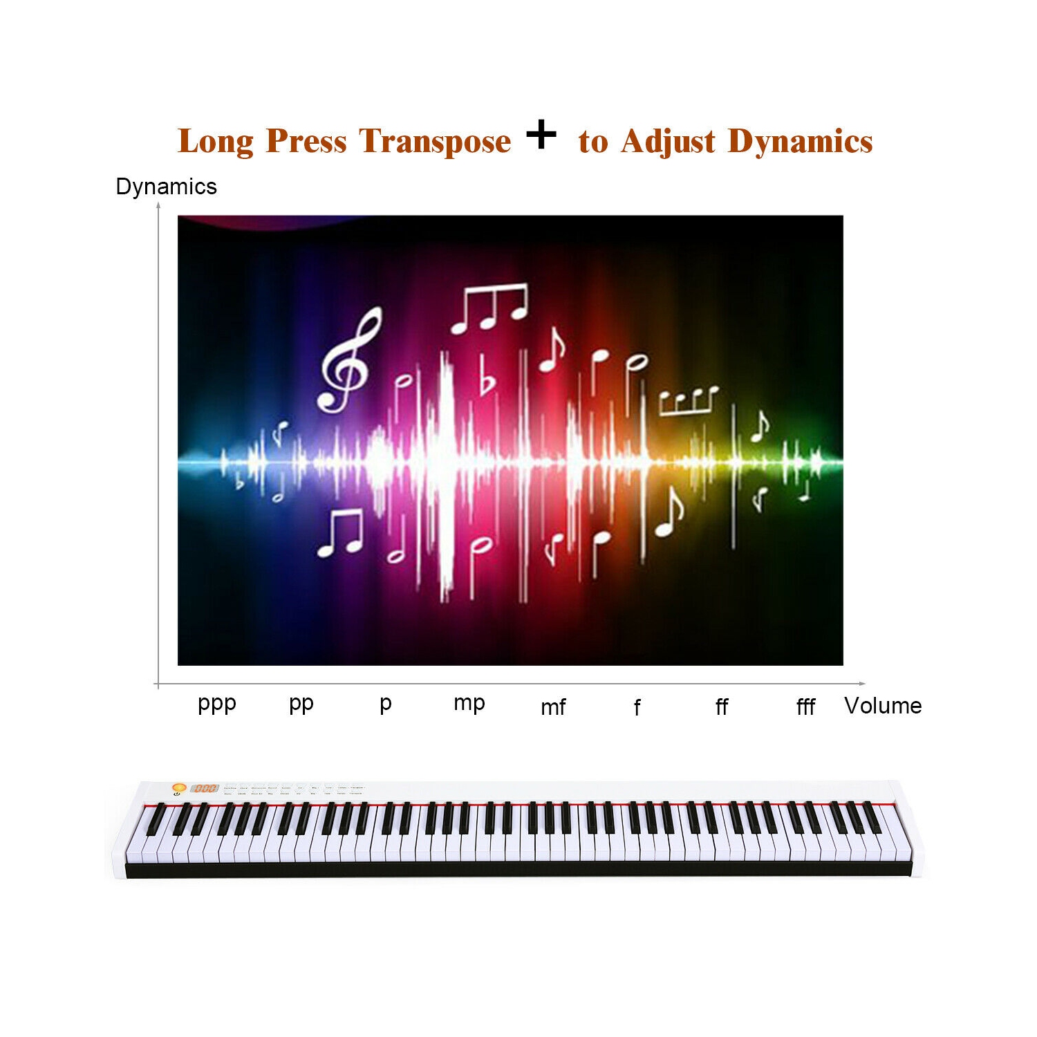 Gymax BX-Ⅱ 88 Key Digital Piano MIDI Keyboard