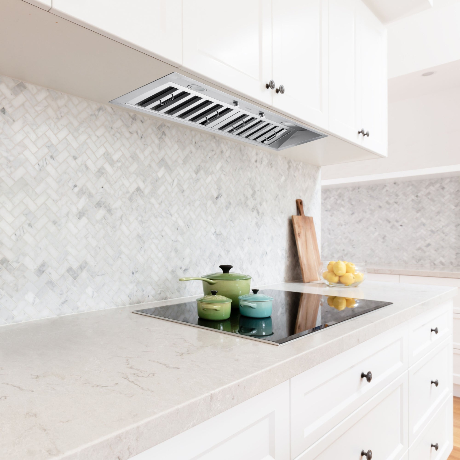 Ancona Pro 34" 600 CFM Ducted Insert Range Hood in Stainless Steel