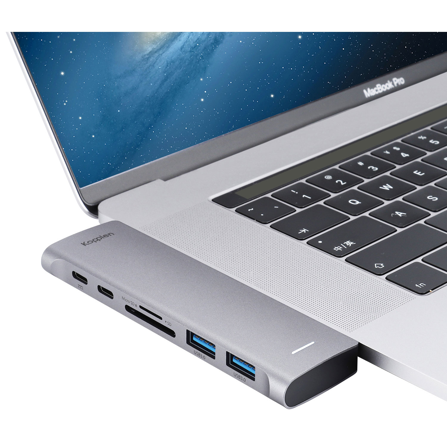 Concentrateur 7-en-2 USB-C double de Kopplen