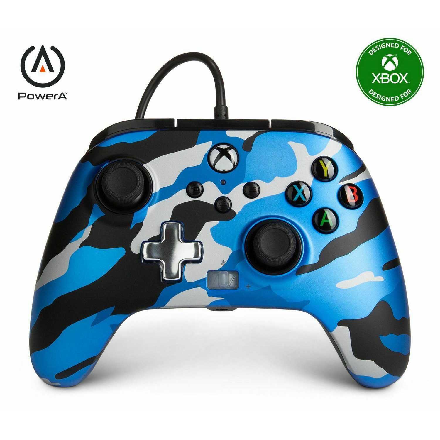 PowerA Enhanced Wired Controller for Xbox Series X|S & One - Blue Camo (1518911)