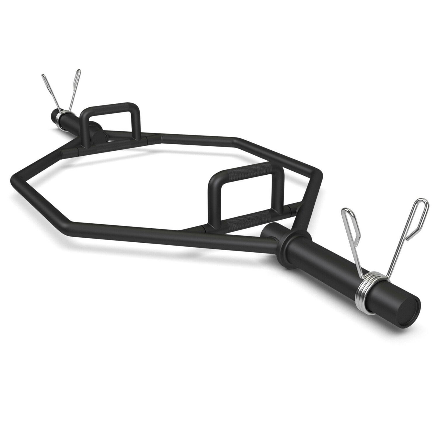 Gymax 56'' Olympic Hexagon Deadlift Bar Trap Bar W/ Folding Grips Powerlifting