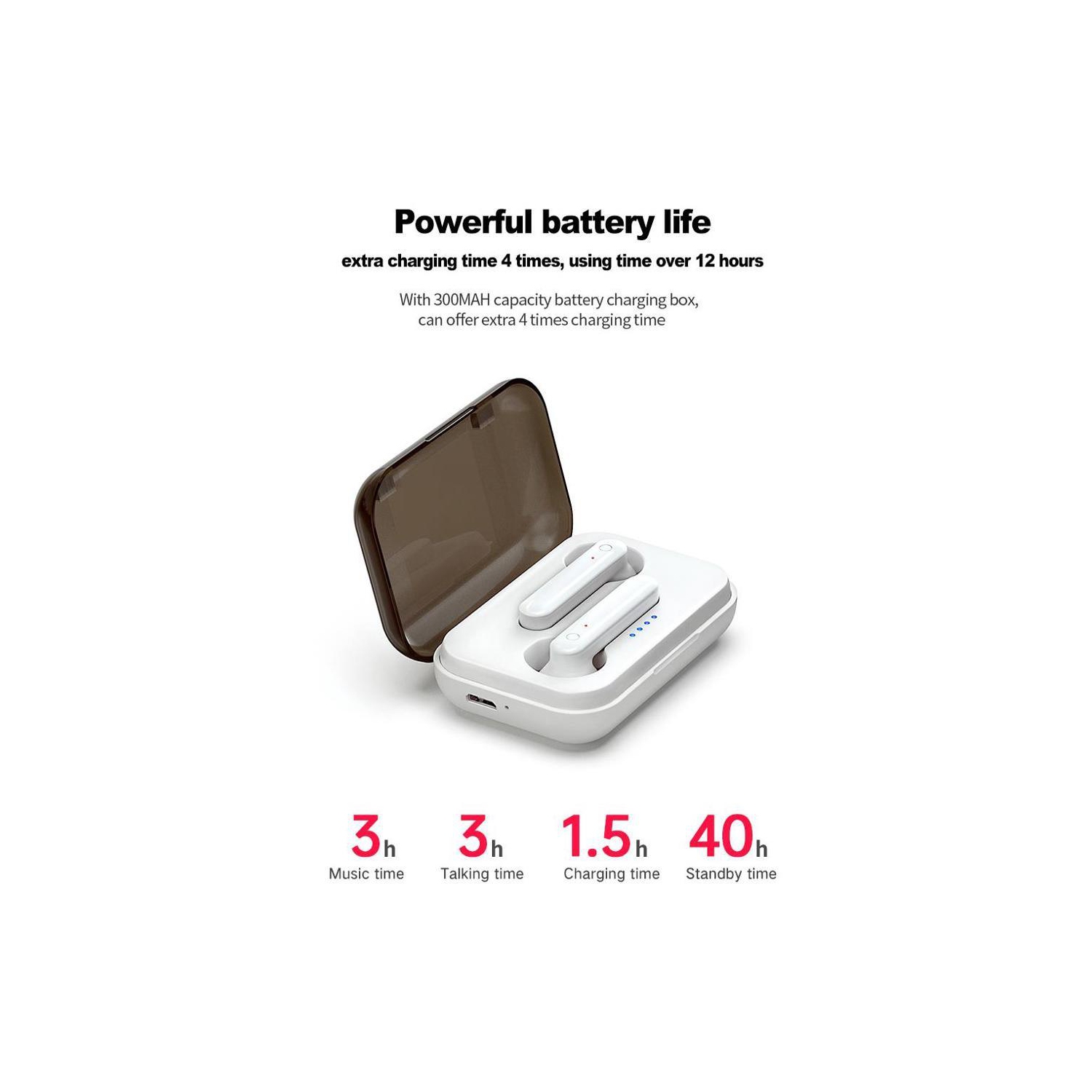 Fineblue J10 TWS Bluetooth Earphone V5.0 3d Stereo | True Wireless Earbuds | Touch control | Earpiece music volume control