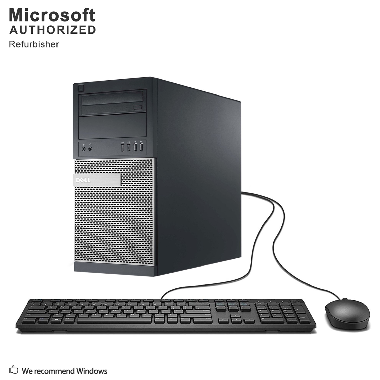 Refurbished (Good) - Dell OptiPlex 790 Mini Tower, Intel Core i3-2120 3.3 GHz, 12G DDR3 RAM, 1T, DVD, WiFi, Bluetooth, Windows 10 Pro 64 Bit (EN/FR/ES)