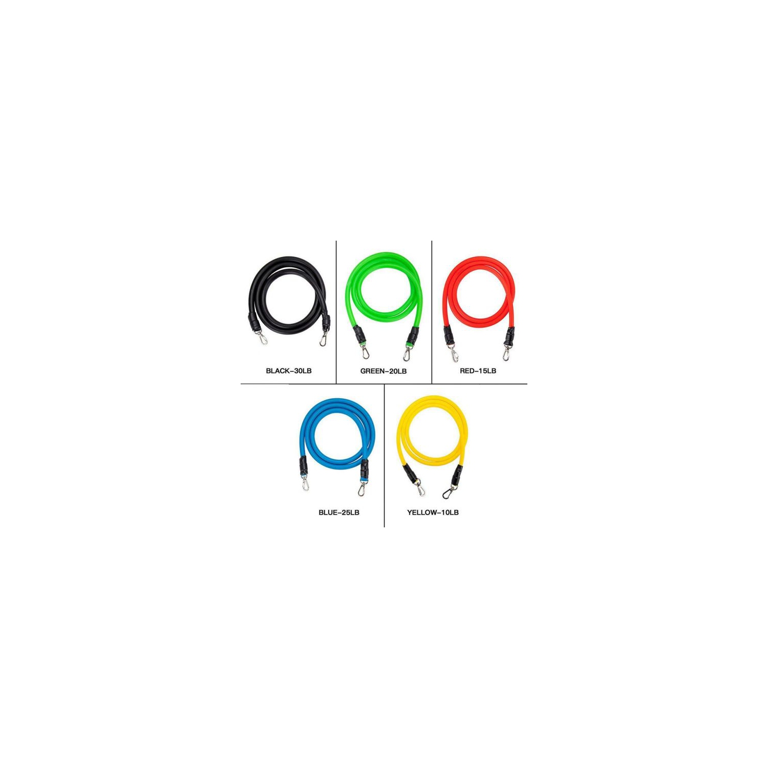 ISTAR 11PCS/Set Latex Resistance Bands Training Exercise Yoga Tubes Pull Rope Rubber Expander Elastic Bands Fitness