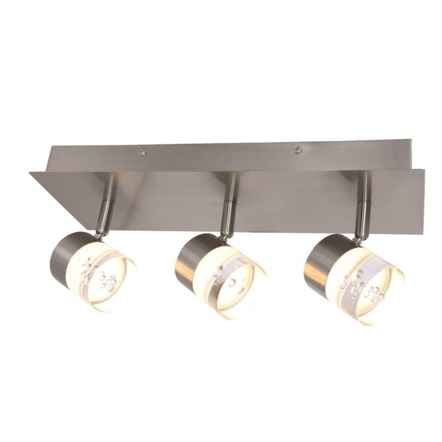 Xtricity - 3 Heads Ceiling Light with Integrated LED, 14.5 '' Width, From the Hope Collection, Nickel