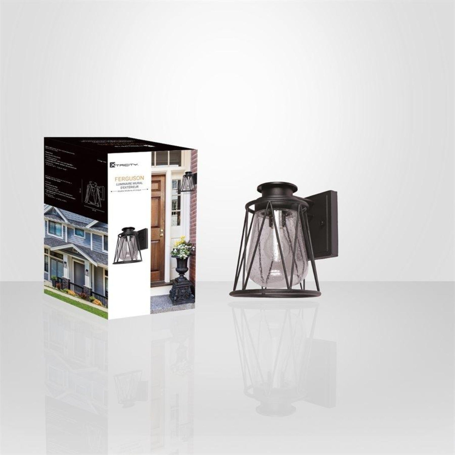 Xtricity - Outdoor Wall Light, Height 10.23'', From Ferguson Collection, Black