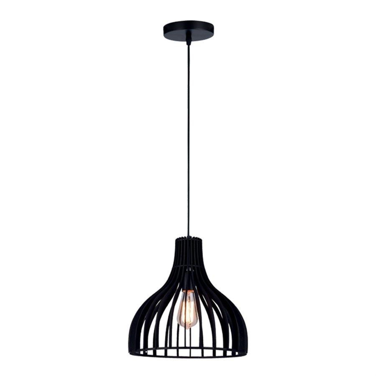 Xtricity - Pendant Light, 13.3 '' Width, From The Devon Collection, Black