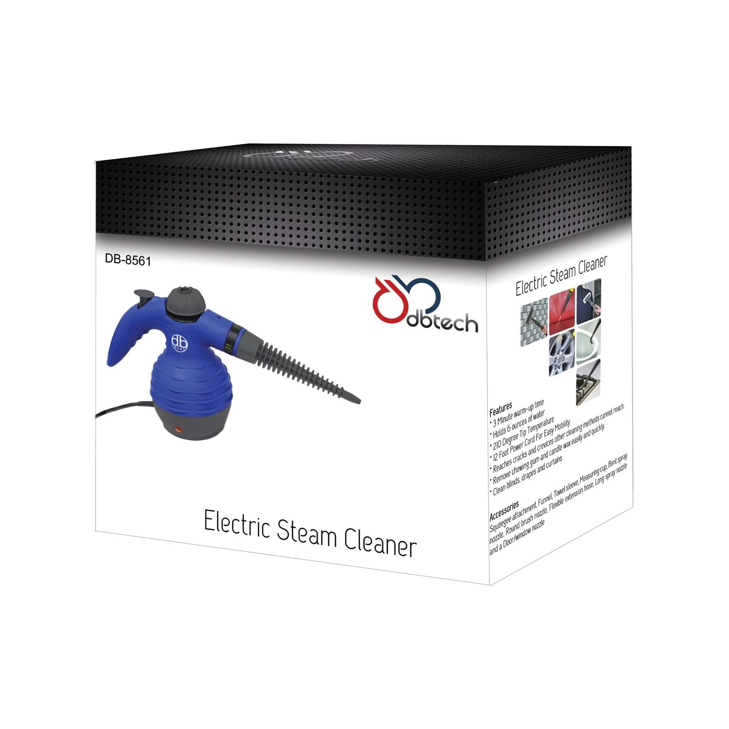 Handheld Multi-Purpose Pressurized Steam Cleaner for Stain Removal, Curtains, Crevasses, Bed Bug Control, Car Seats and More