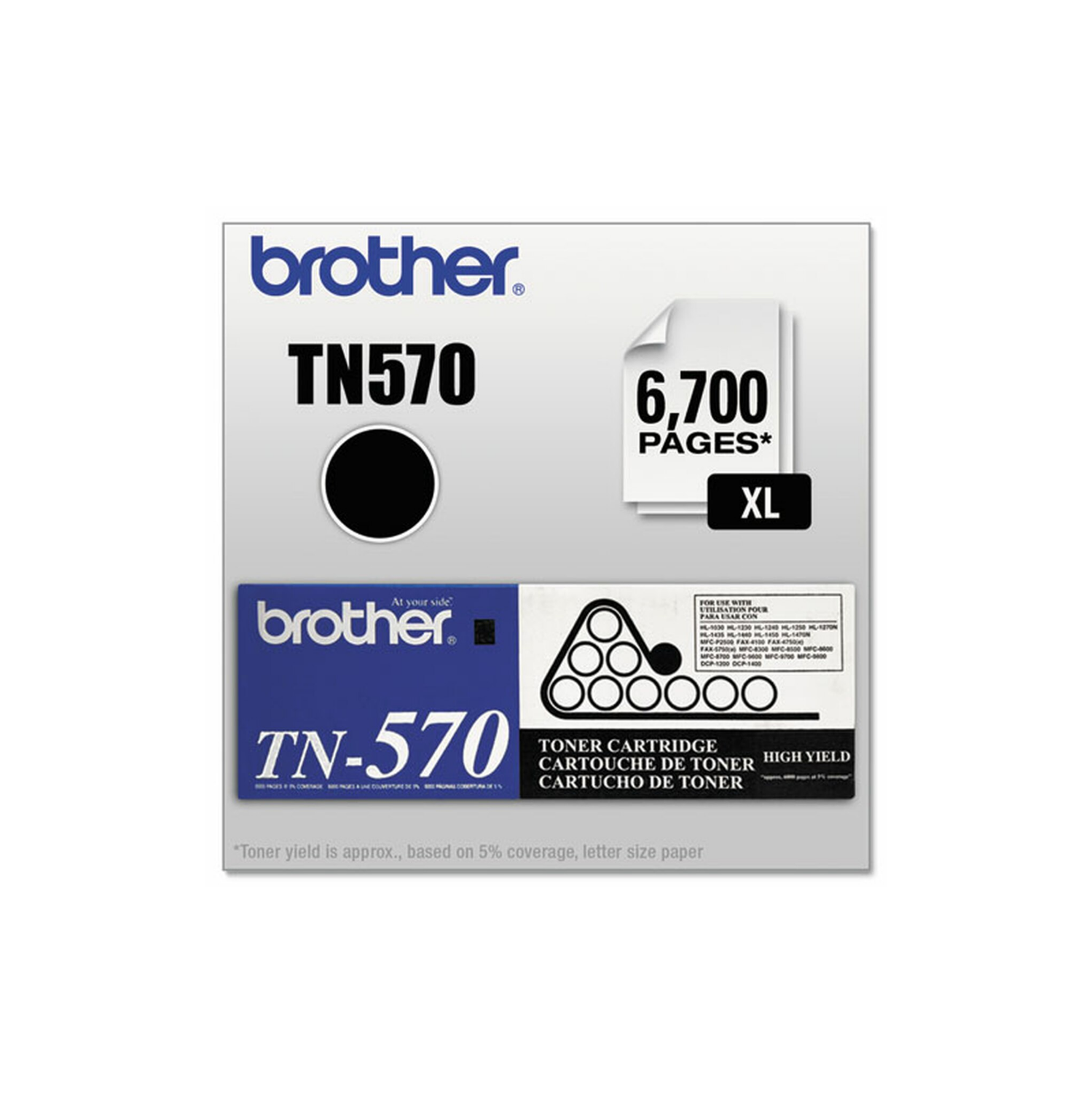 Brother TN-570 Black Toner Cartridge, High Yield For: DCP-8040, HL-5170DNLT,to MFC-8440. By AZURIX-DEALS CANADA ***Extra Savings ***