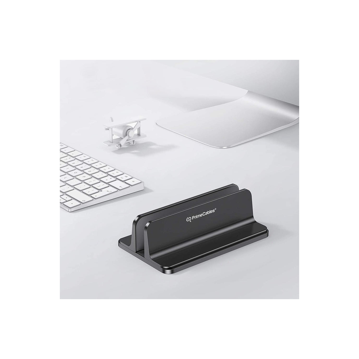 Vertical Laptop Stand, Adjustable Size Desktop Aluminum MacBook Stand Dock Holder with Dell Surface Gaming Laptops