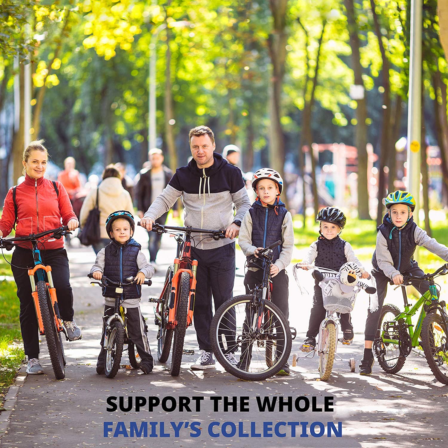 RaxGo Garage Bike Rack, Wall mounted Bicycle Storage Hanger, 6 Adjustable Hooks Universal for Indoor & Home Use