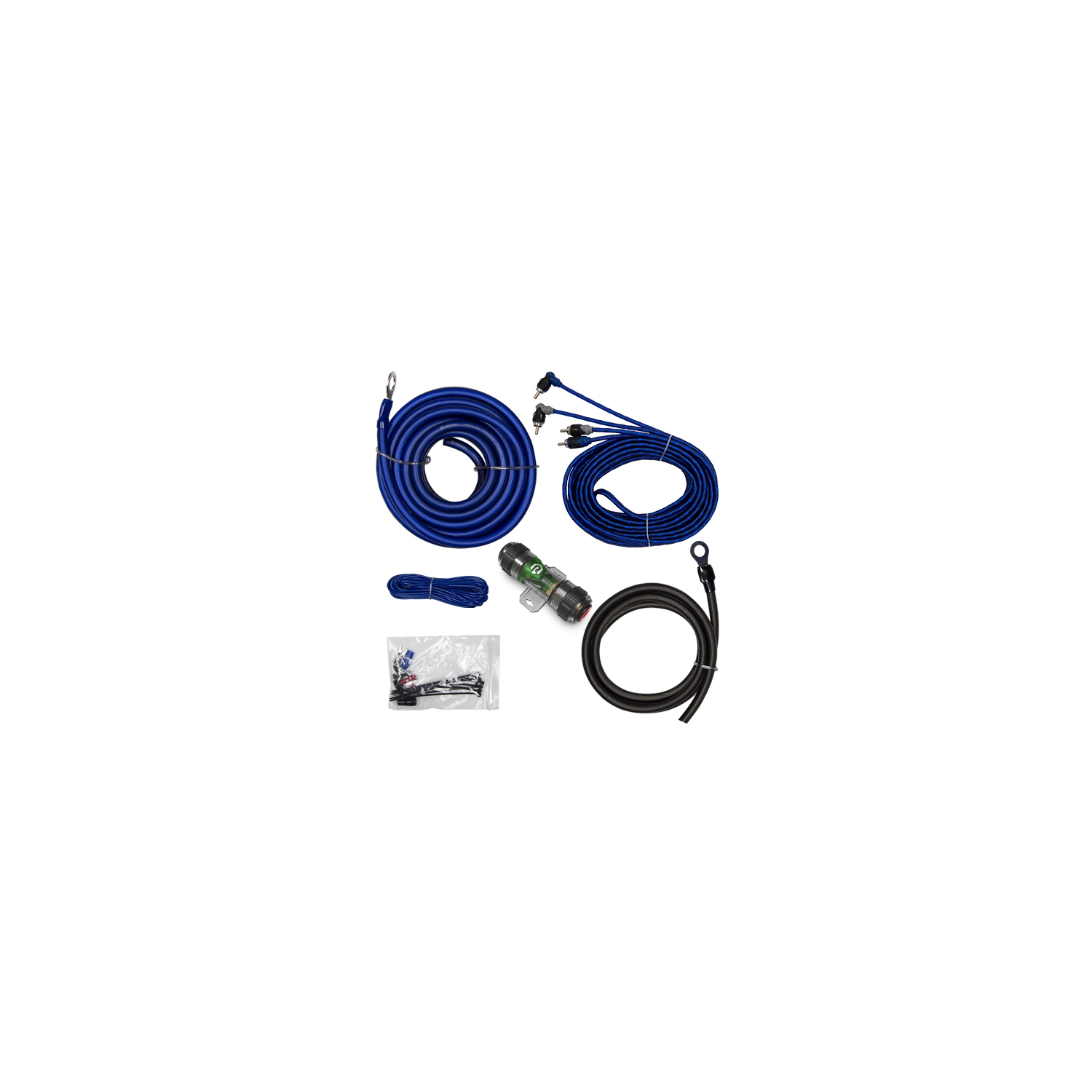 Raptor R4A8 Mid Series 360W 8 AWG Amp Kit with 17' RCA Cable