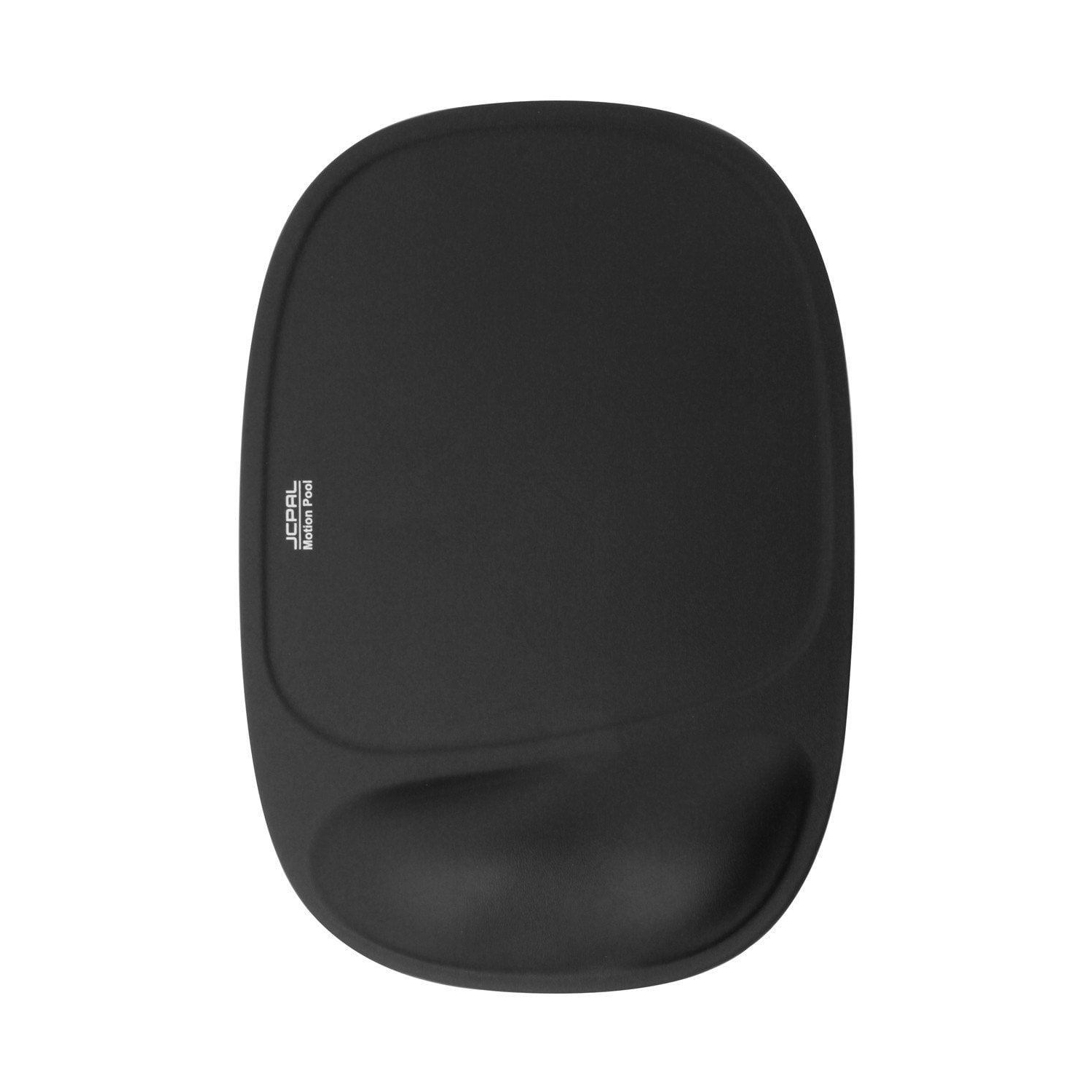 JCPal Ergonomic, Memory Foam with Rest Wrist Support, ComforPad Mouse Pad - Black