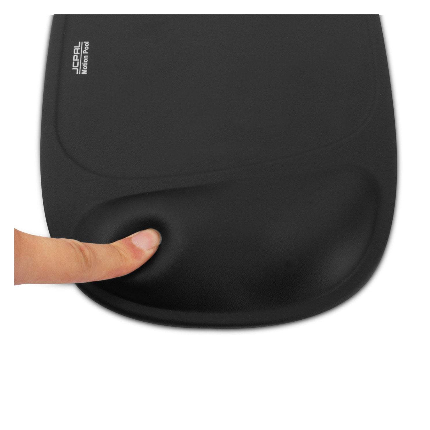 JCPal Ergonomic, Memory Foam with Rest Wrist Support, ComforPad Mouse Pad - Black