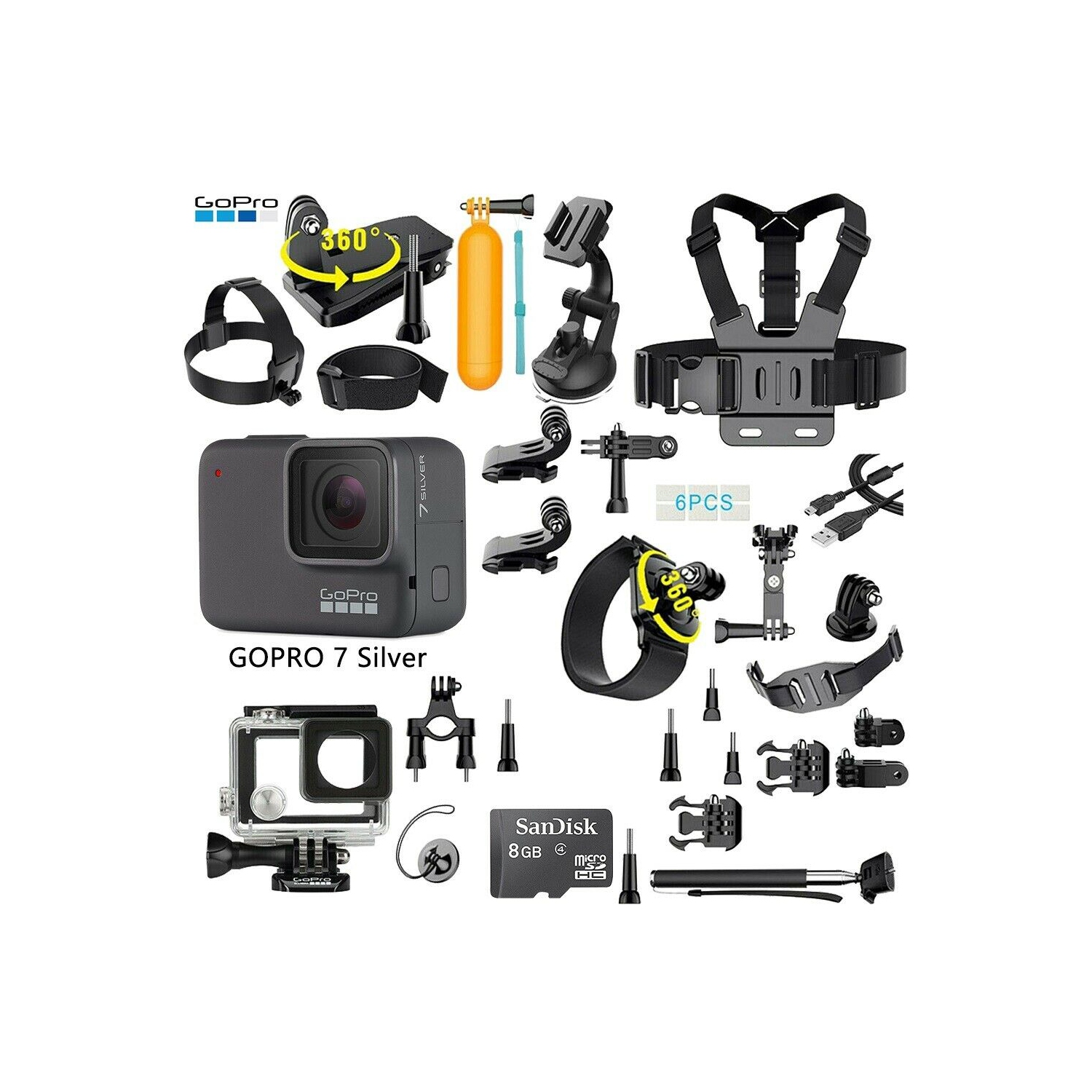 Refurbished (Good) - GoPro HERO7 Silver Waterproof Digital Action