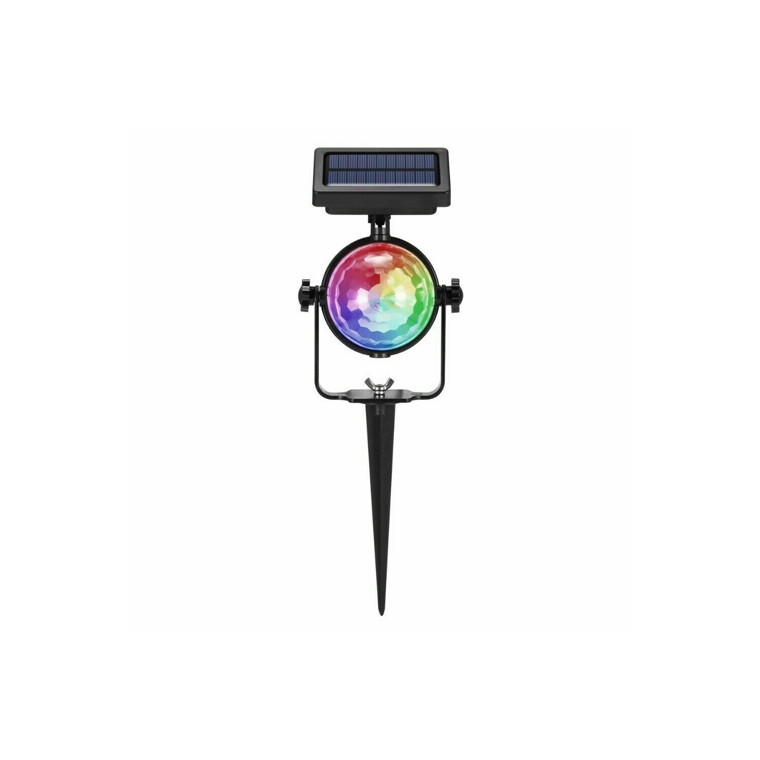 ISTAR Solar Projector Lights Outdoor, Rotating Multicolor Disco Stage Lamp RGB Color Changing LED Projection Lamp Waterproof IP65 for Outdoor Garden Pathway Christmas Party