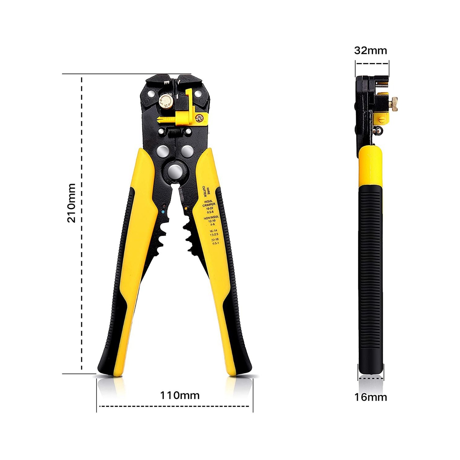 ISTAR Automatic Wire Stripper, 3 In 1 Multi Tool For Stripping, Crimper, Plier For Trimming Copper & Aluminum Wires, Ergonomic Handle