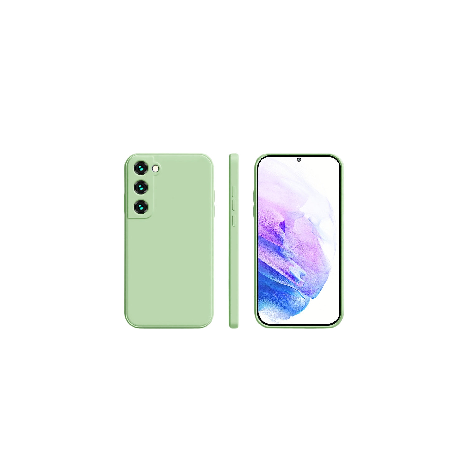 PANDACO Soft Shell Matte Matcha Case for Samsung Galaxy S21+