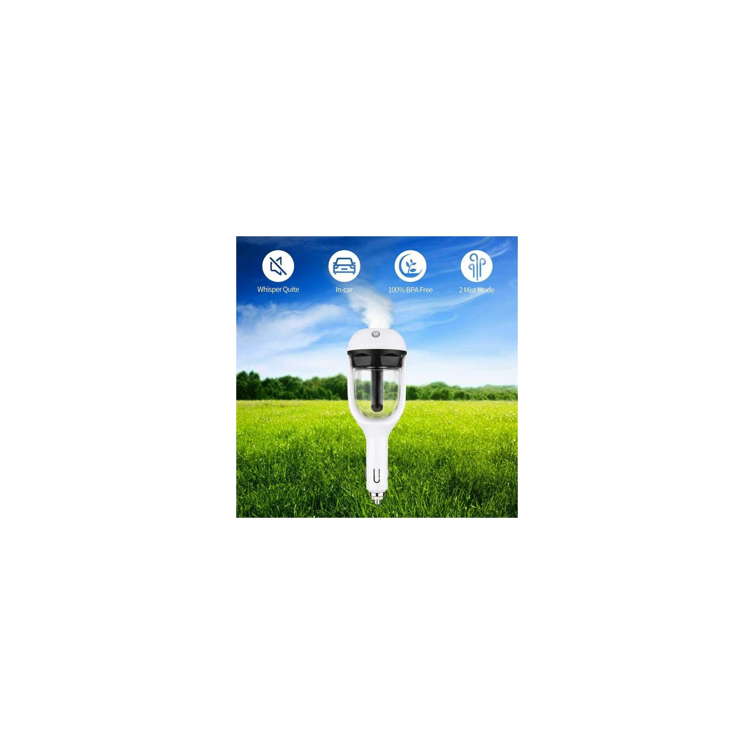 ISTAR Car Air Freshener Oil Diffuser Car Steam Air Mist Diffuser Purifier Diffuser Aroma Maker Mini Fogger Car Humidifer Air Puriifer