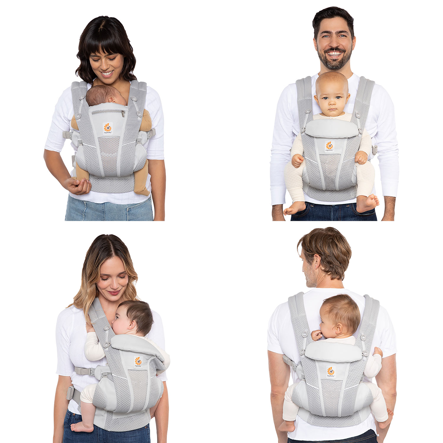 Ergobaby Omni Breeze Four Position Baby Carrier - Graphite Grey