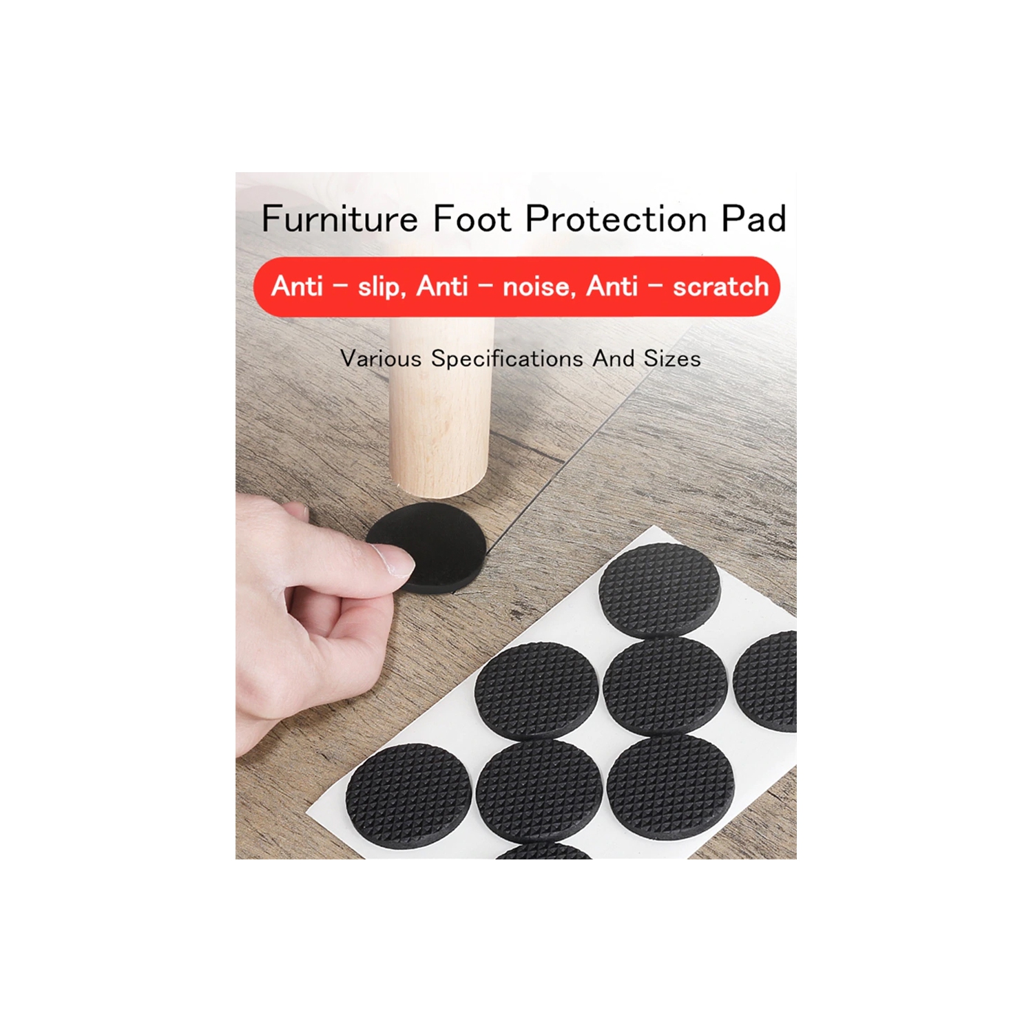 Details about   10Pcs Non-slip Rubber Feet Protector Pads Furniture Instrument Case Bumper n-tz 