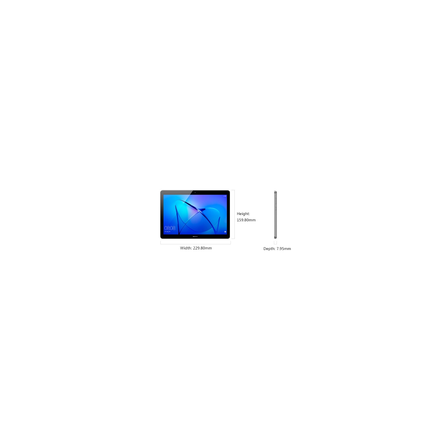 Huawei MediaPad T3 16 GB tablet - Unlocked - Wifi + Cellular - Silver - Open Box