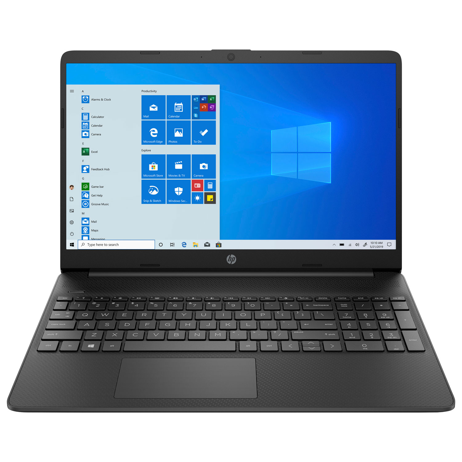 HP 15.6" Laptop - Shadow Black (Intel Celeron N4500/256GB SSD/8GB RAM/Windows 10)
