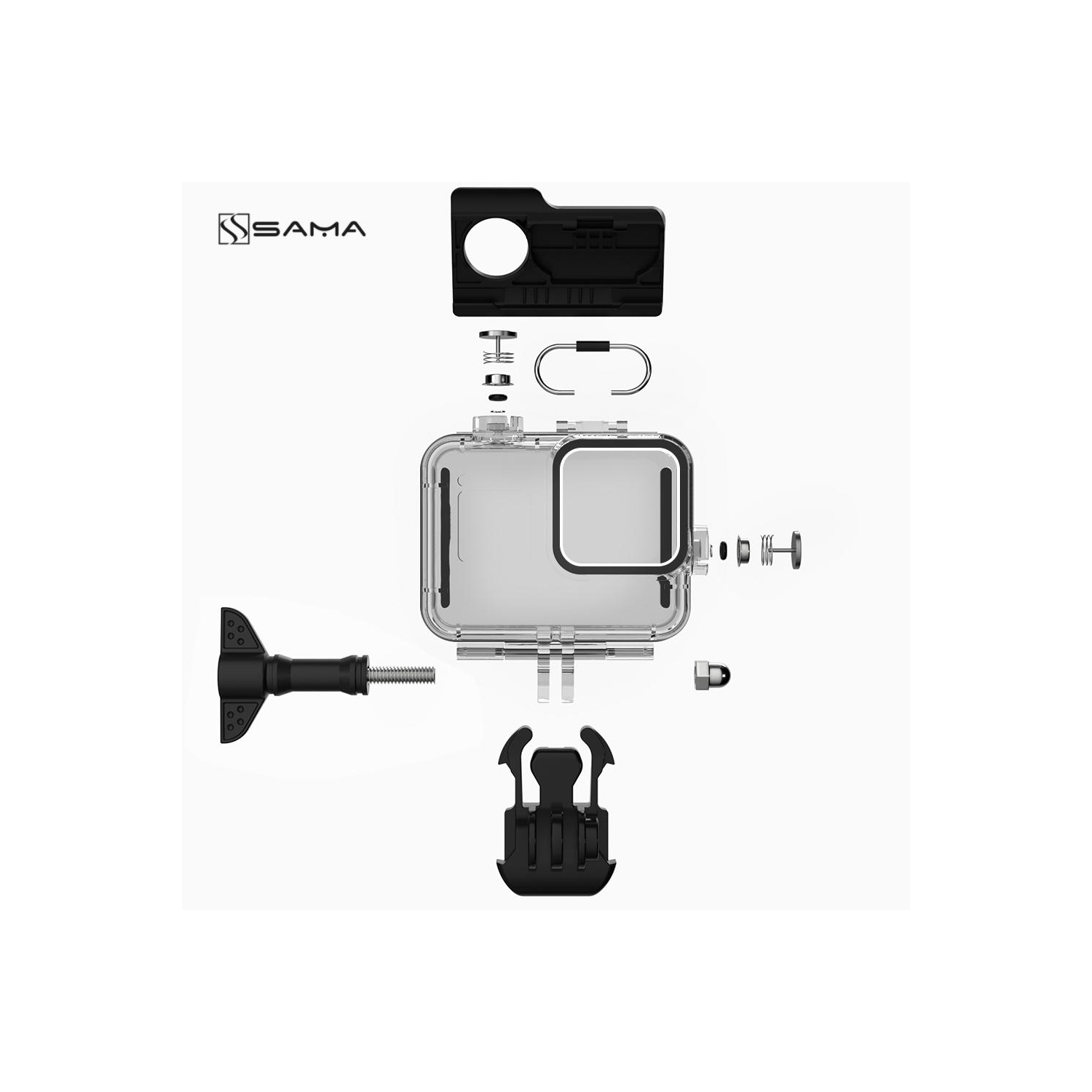 SAMA Go Pro Hero8 Waterproof Housing Case SACH-088