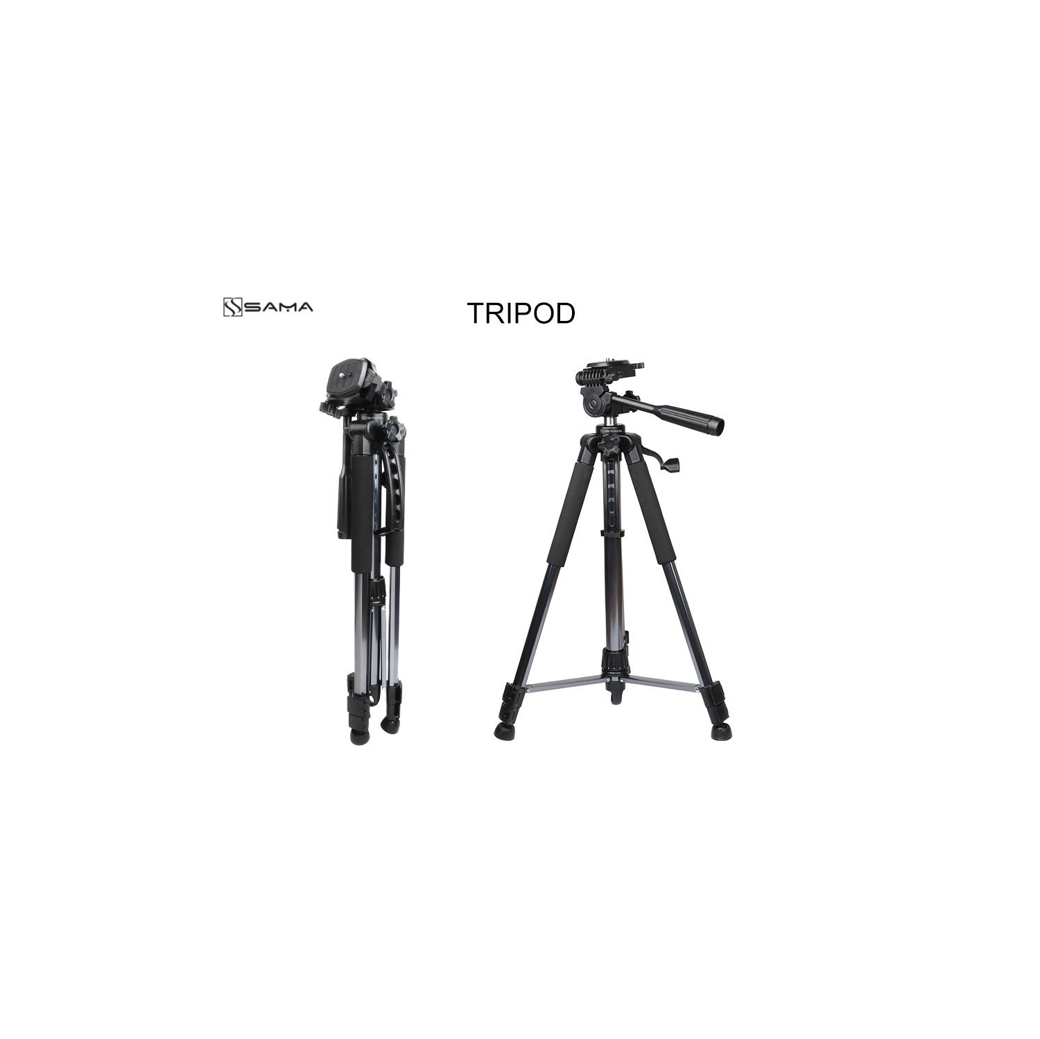 Trépied léger et compact de 61 po avec pattes ajustables de SAMA