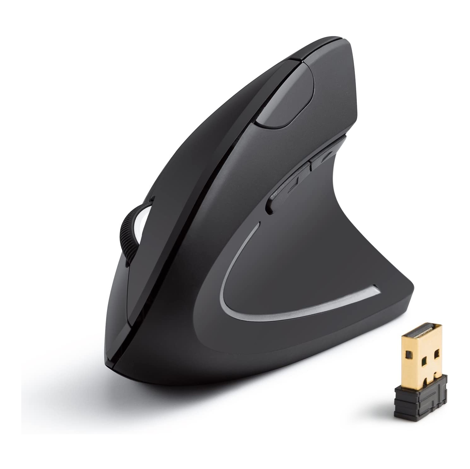 SAMA 2.4G Wireless Vertical Ergonomic Optical Mouse, 800 / 1200 /1600 DPI, 5 Buttons for Laptop, Desktop, PC, Macbook ..