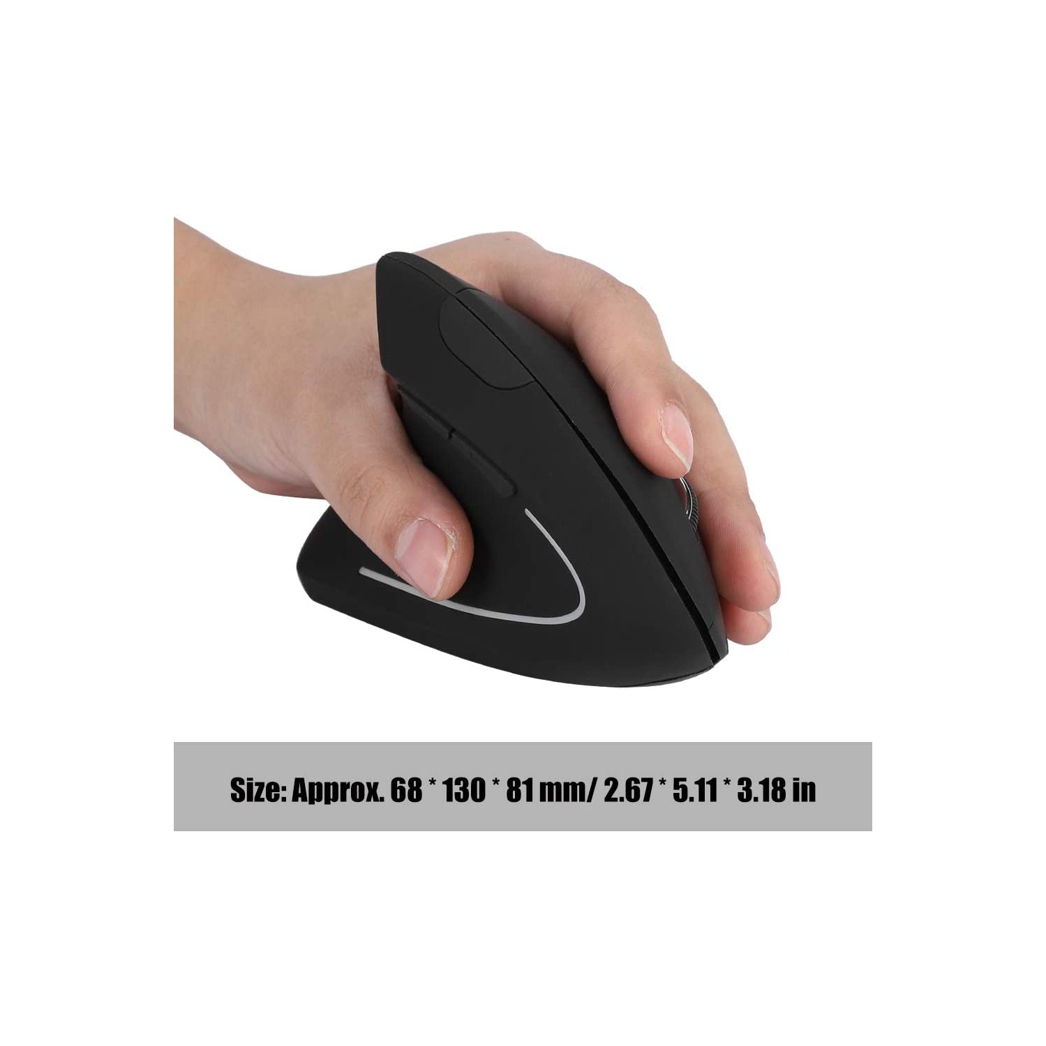 SAMA Wireless Vertical Mouse Left-Handed 2.4GHz USB Ergonomic