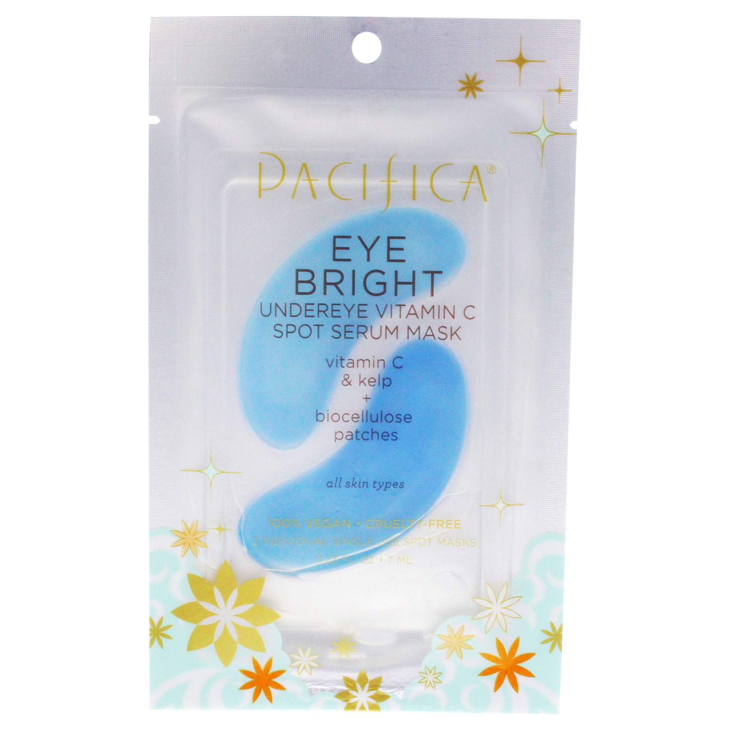 Eye Bright Undereye Vitamin C Spot Serum Mask by Pacifica for Unisex - 0.23 oz Mask