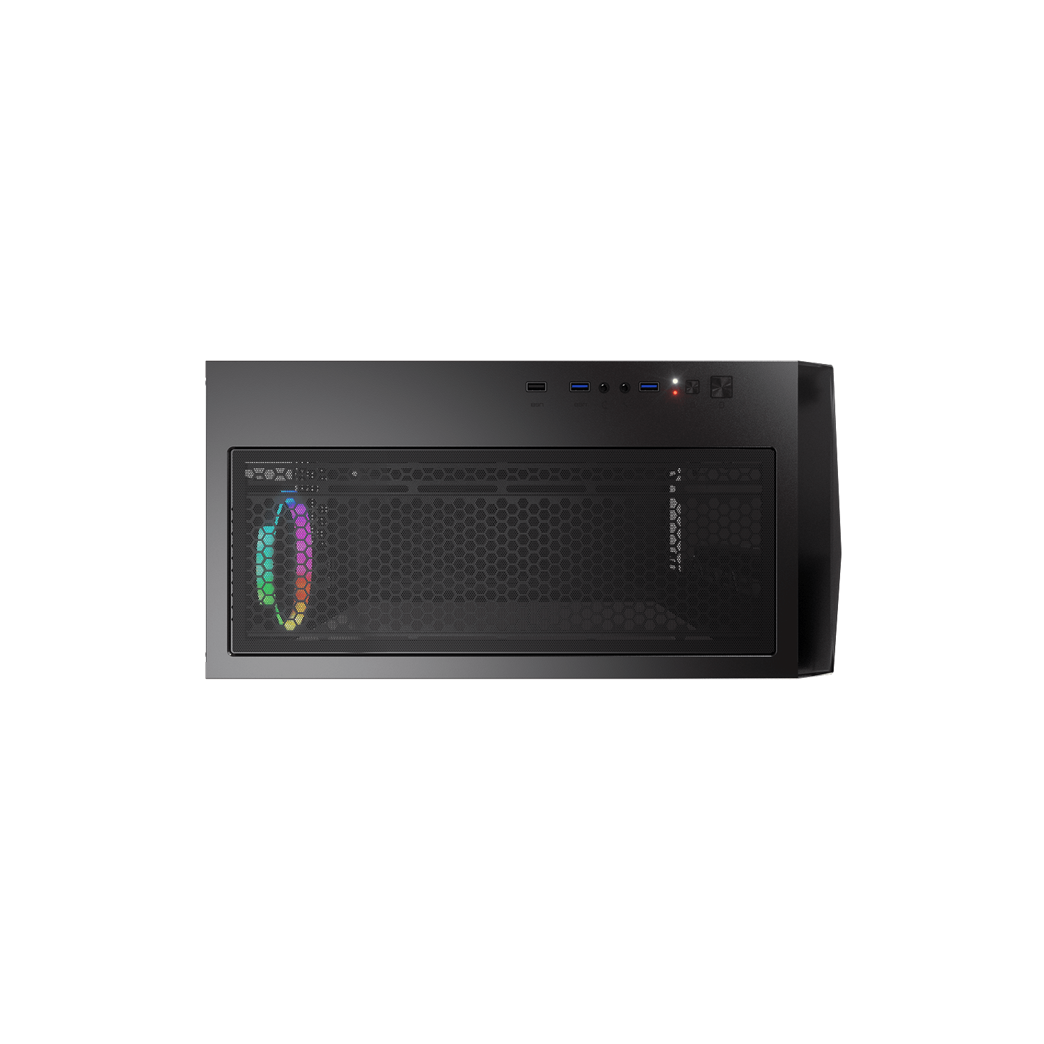 Cougar Dark Blader X7 RGB Mid Tower ATX Computer Case, Tempered Glass Side Panel, 1x 120mm ARGB VK120 Fan Pre-Installed, Translucent Black