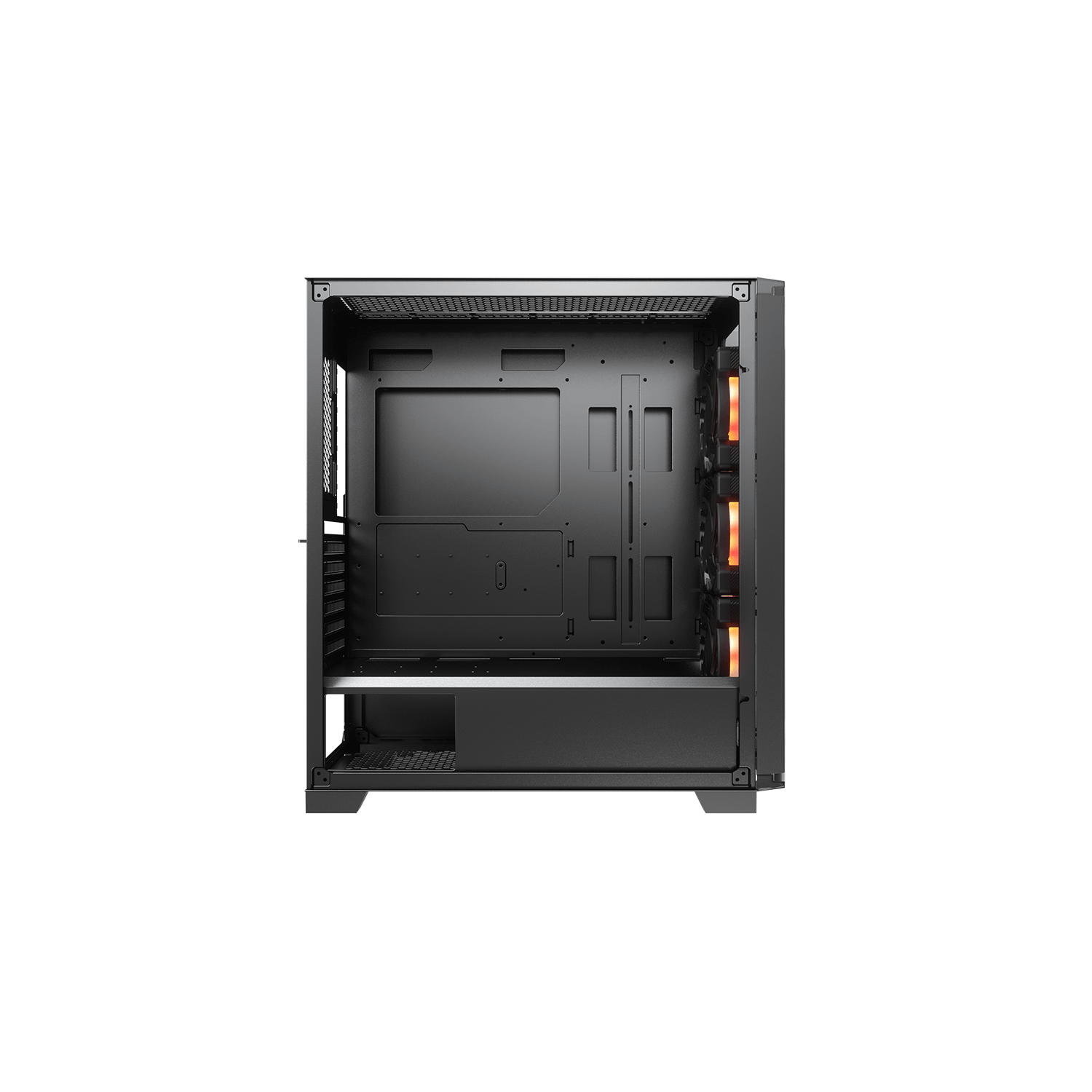 Cougar Dark Blader X5 RGB Mid Tower ATX Computer Case, Tempered Glass Side Panel, 3x 120mm ARGB VK120 Fans Pre-Installed, Black