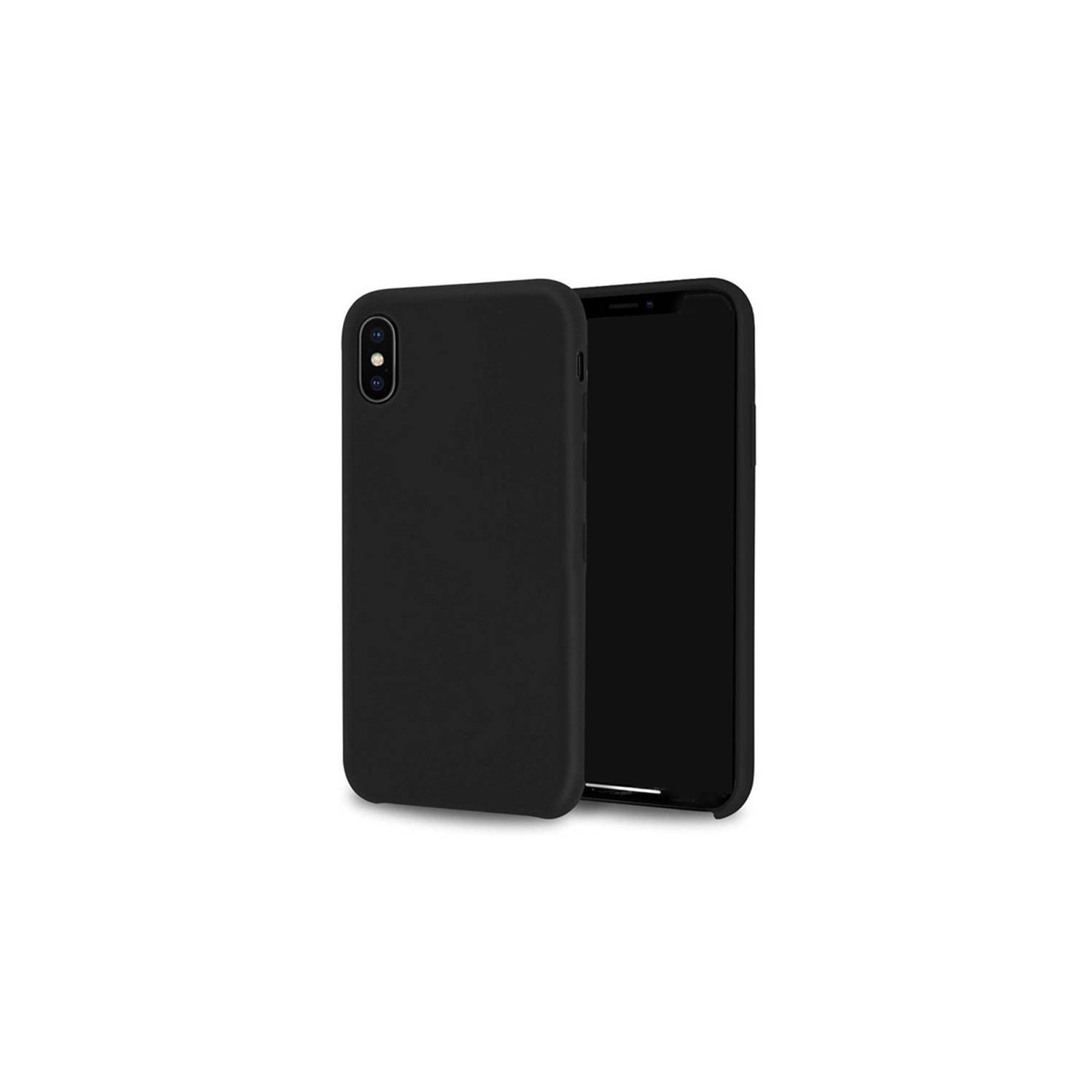 【CSmart】 Premium Silm Soft Liquid Silicone Gel Rubber Back Case Back Cover for iPhone Xr, Black