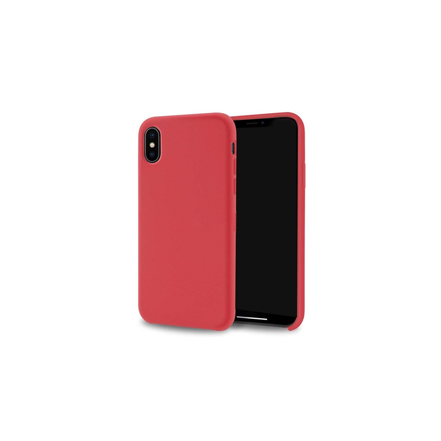 【CSmart personnalisé personnalisé de luxe niveau Silm souple en silicone liquide avec dos de boîtier en caoutchouc et en gel pour iPhone XR, rouge
