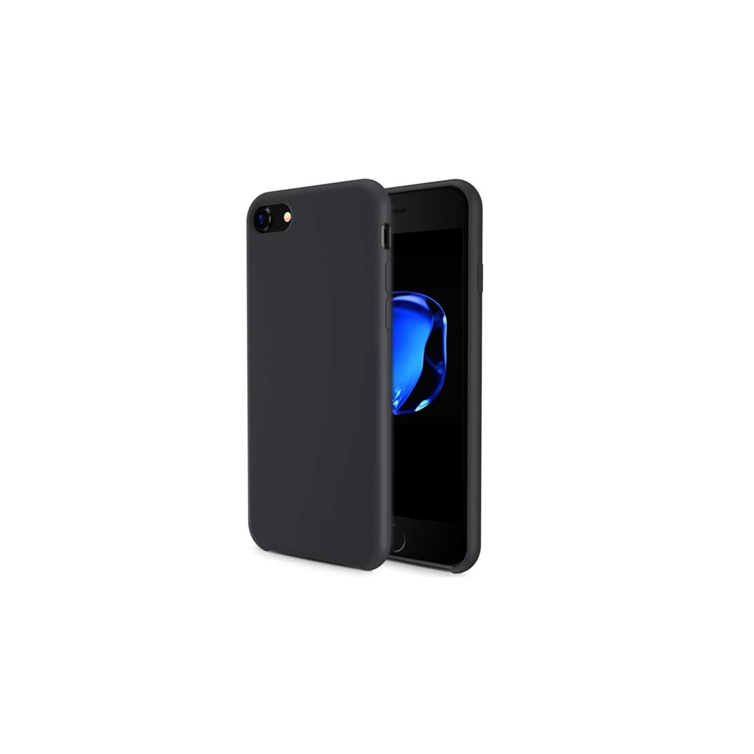 【CSmart】 Premium Silm Soft Liquid Silicone Gel Rubber Back Case Back Cover for iPhone 6 / 6S (4.7"), Black