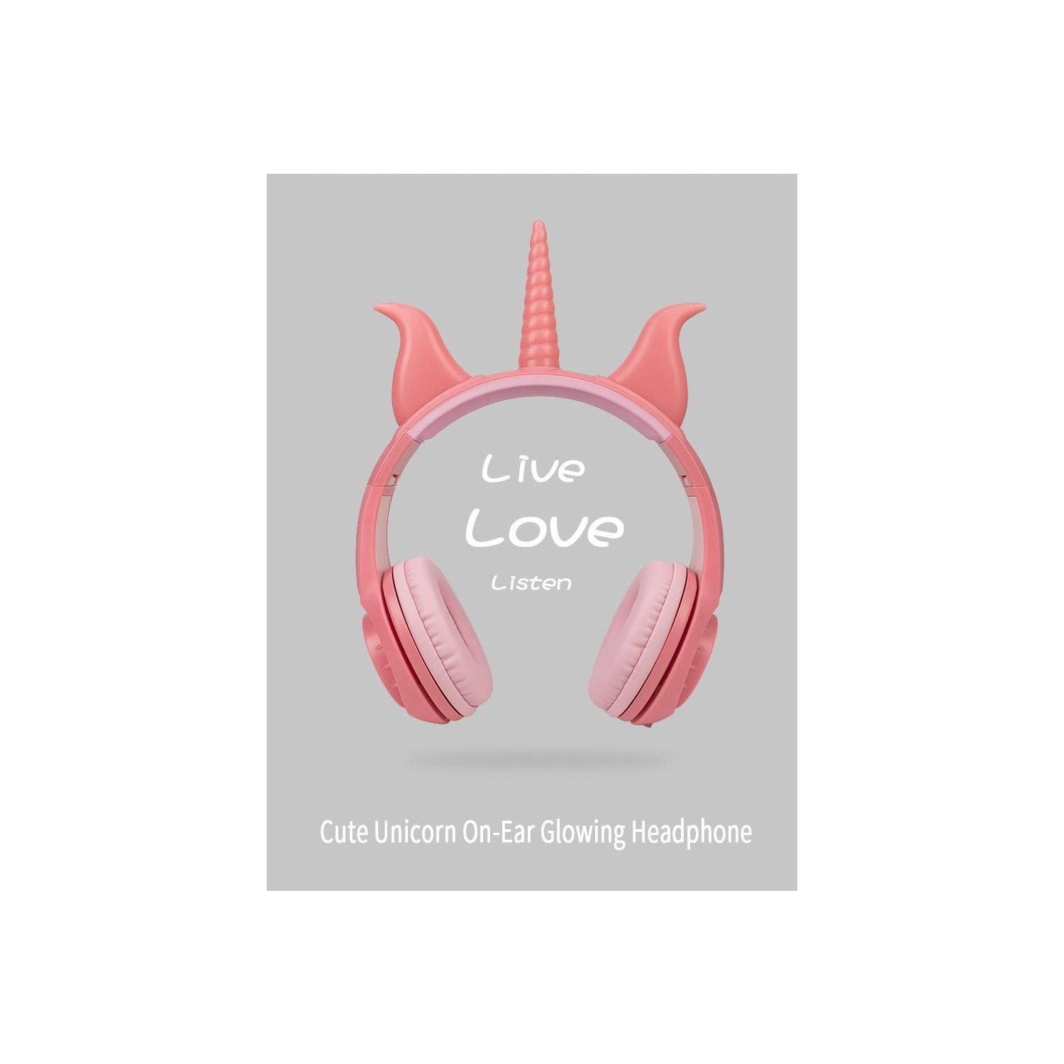 SAMA Kids light up cat ear Headset 3.5mm , Pink