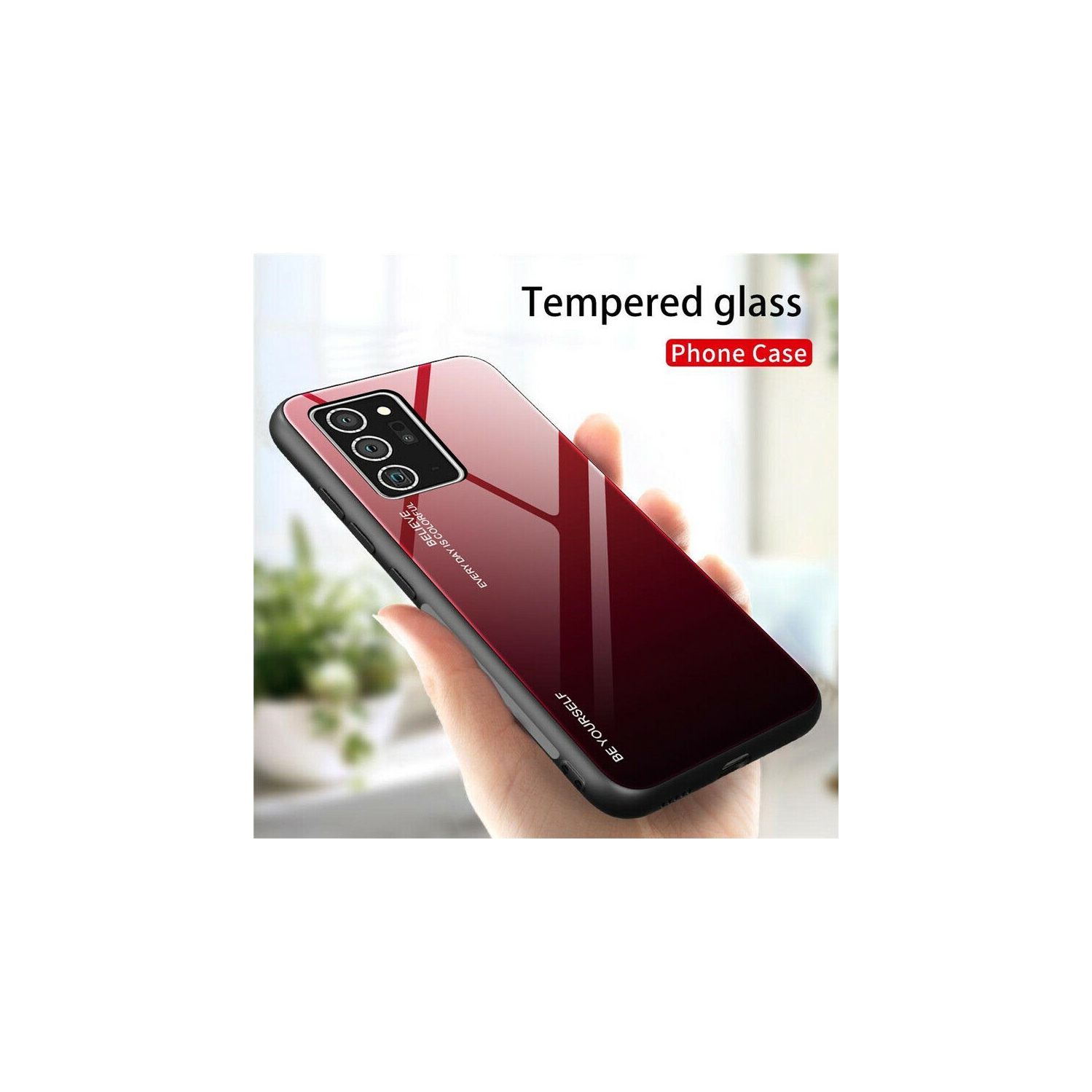 Gradient Tempered Glass Phone Case Cover For SAMSUNG S21 Plus